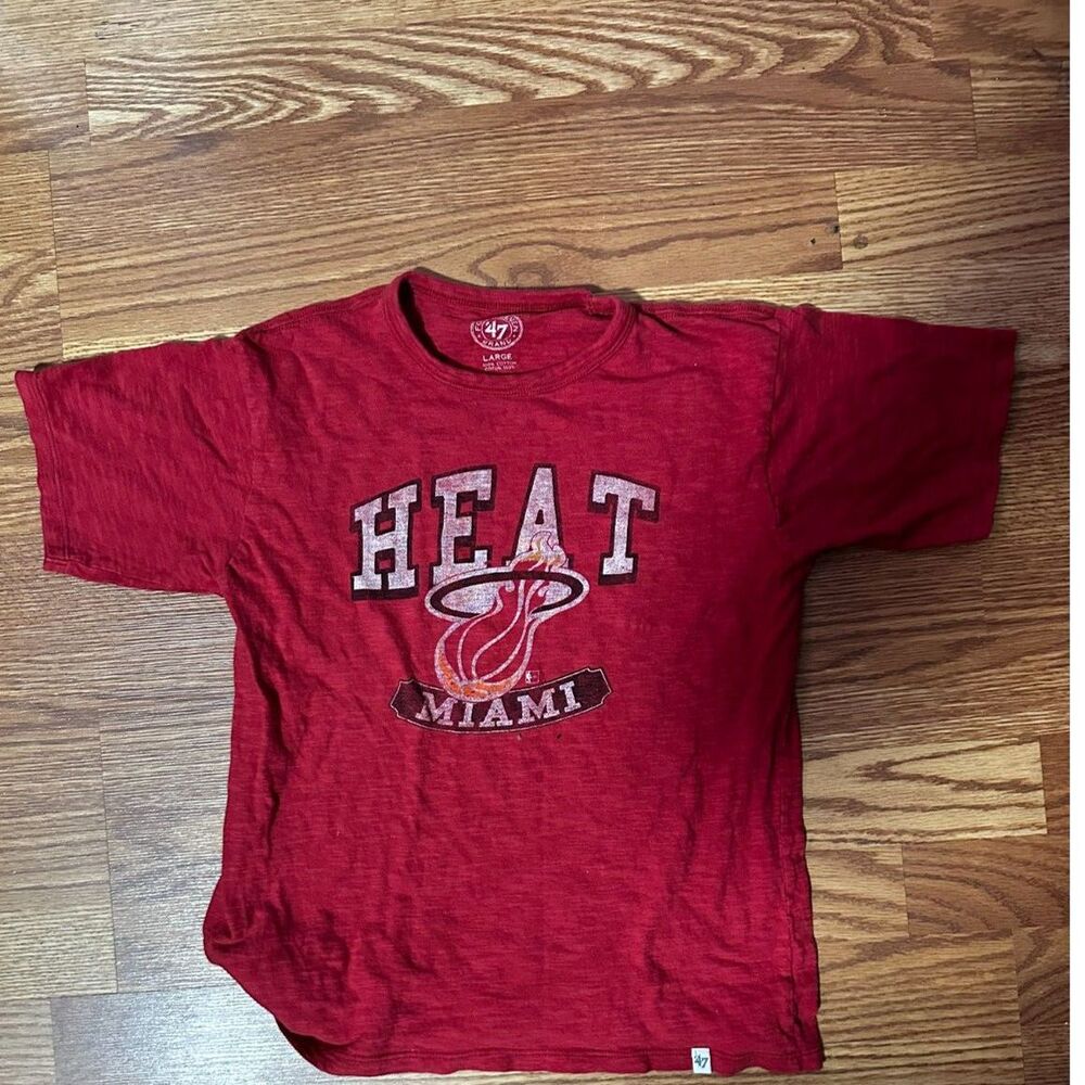 Miami Heat T-Shirt USED Youth Large